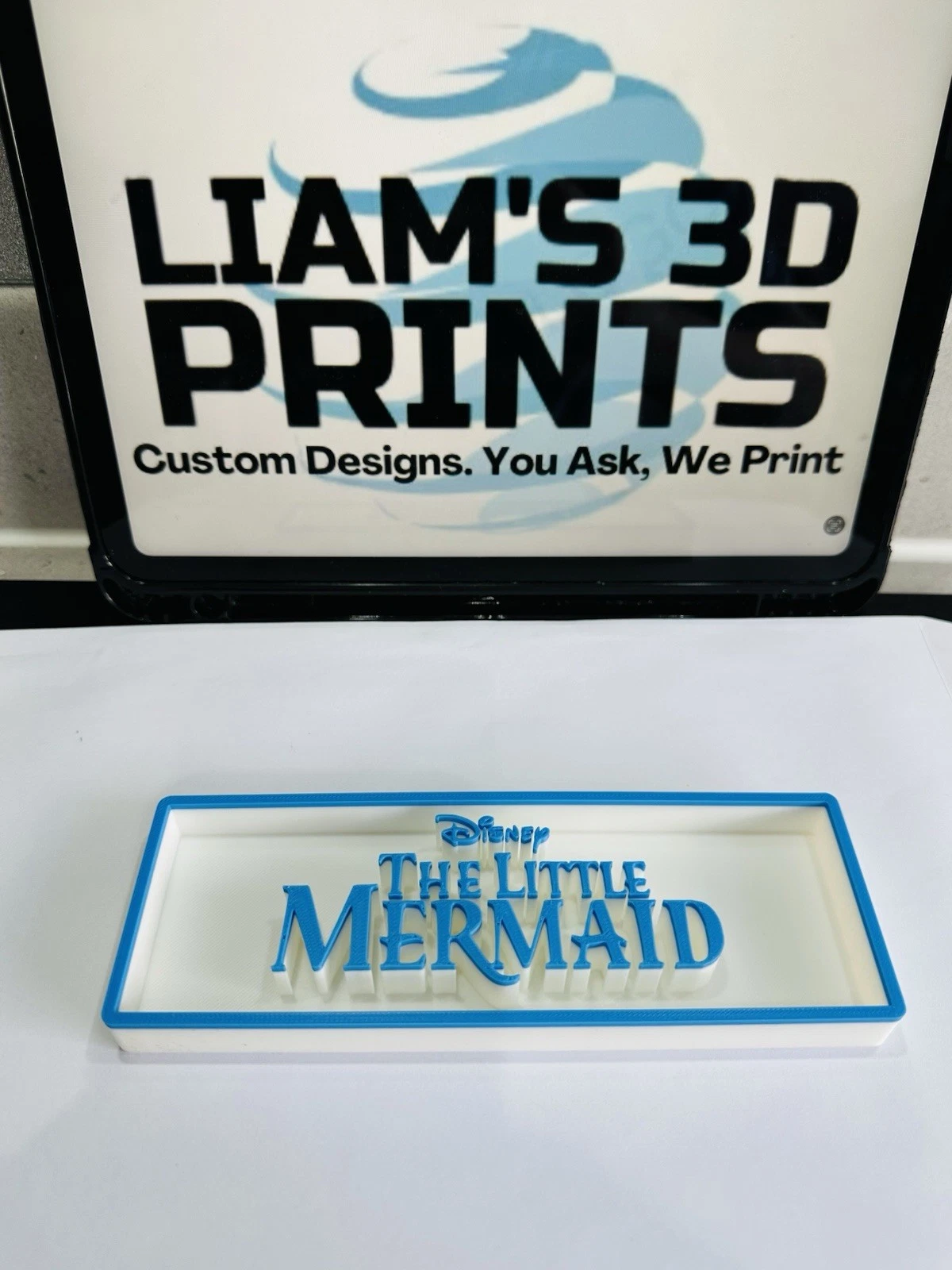 Decorative Disney The Little Mermaid Film Logo Sign Display Cinema s17.5cm L22cm