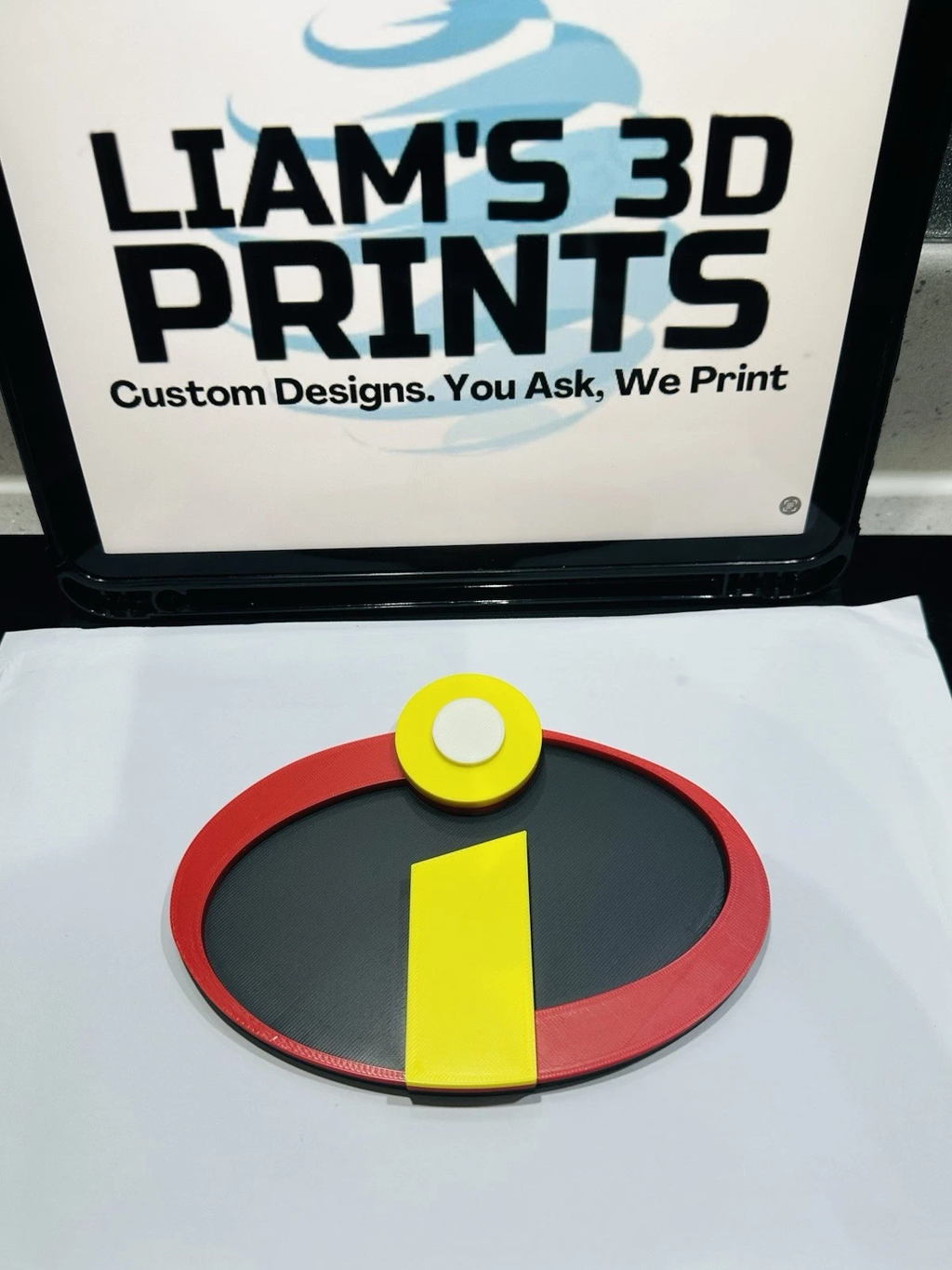 Decorative The Incredibles Emblem Disney logo Sign Display