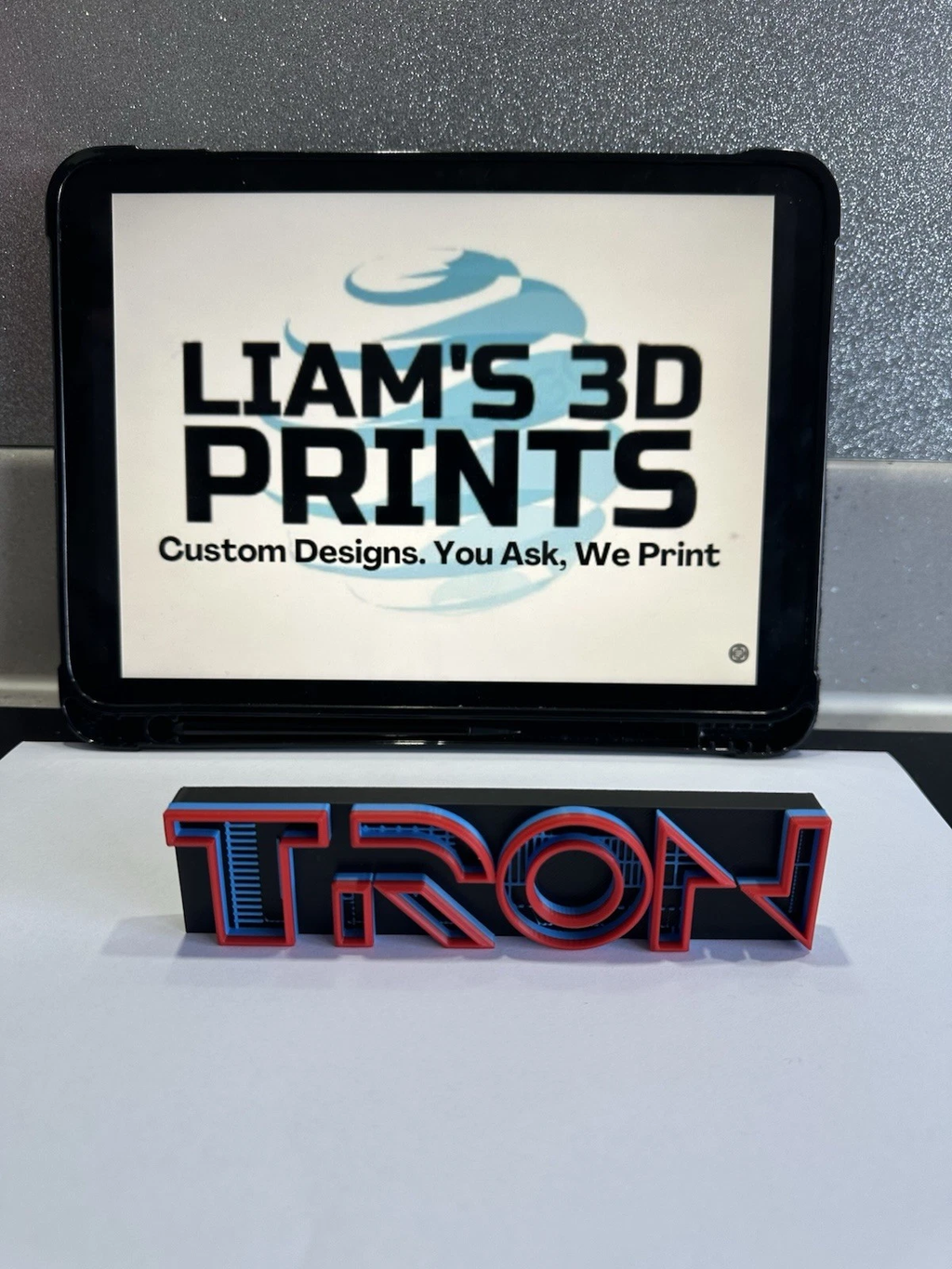 Decorative Tron self standing sign logo display POP Disney