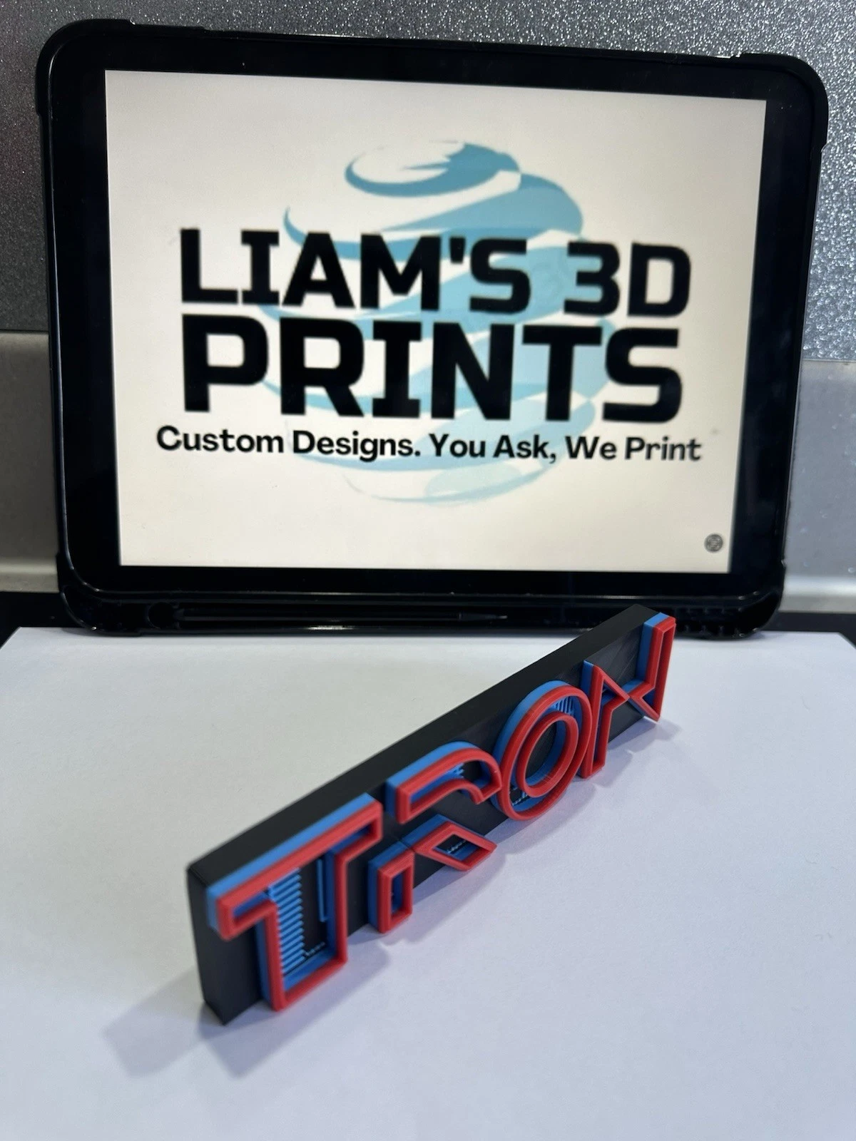 Decorative Tron self standing sign logo display POP Disney