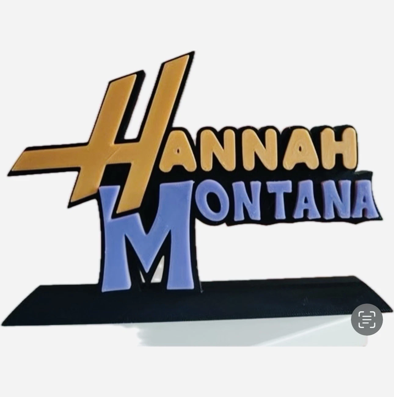 Decorative Hannah Montana Disney Channel TV Table Stand logo Sign Display