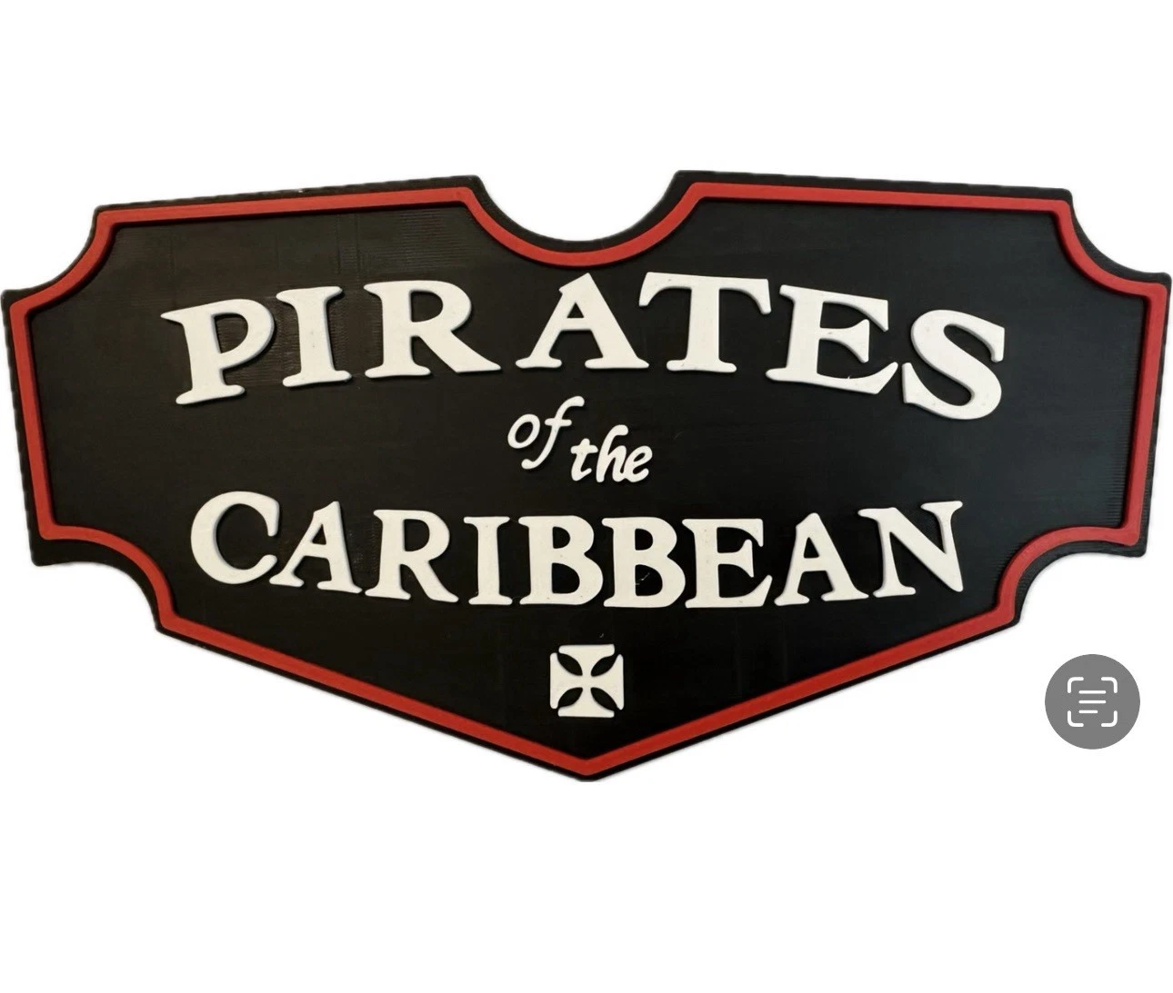 Decorative Pirates of the Caribbean sign logo display POP Disney