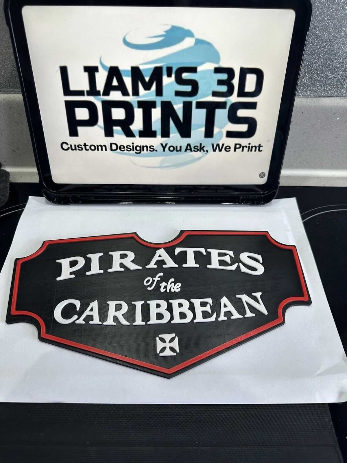 Decorative Pirates of the Caribbean sign logo display POP Disney