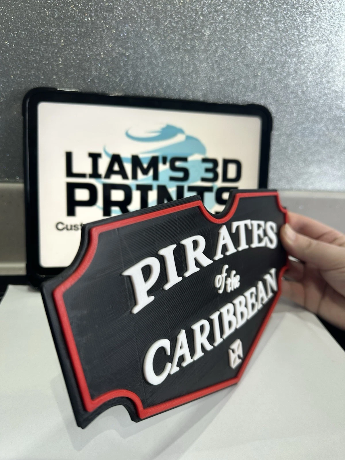 Decorative Pirates of the Caribbean sign logo display POP Disney