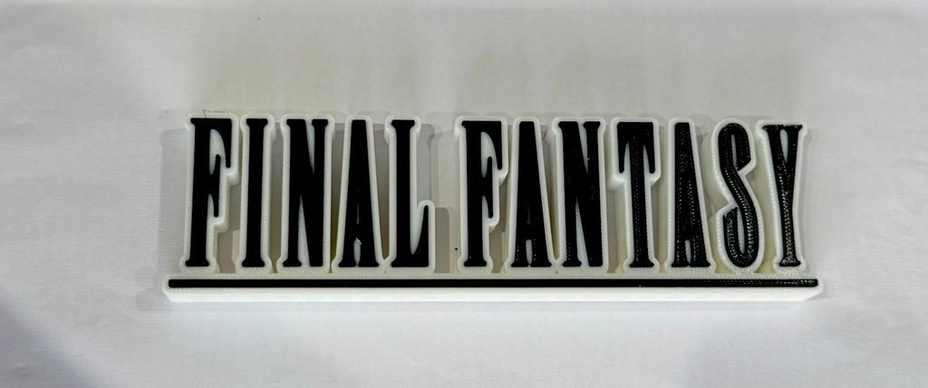 Decorative Final Fantasy Game Standing Room Sign Display Logo Gaming
