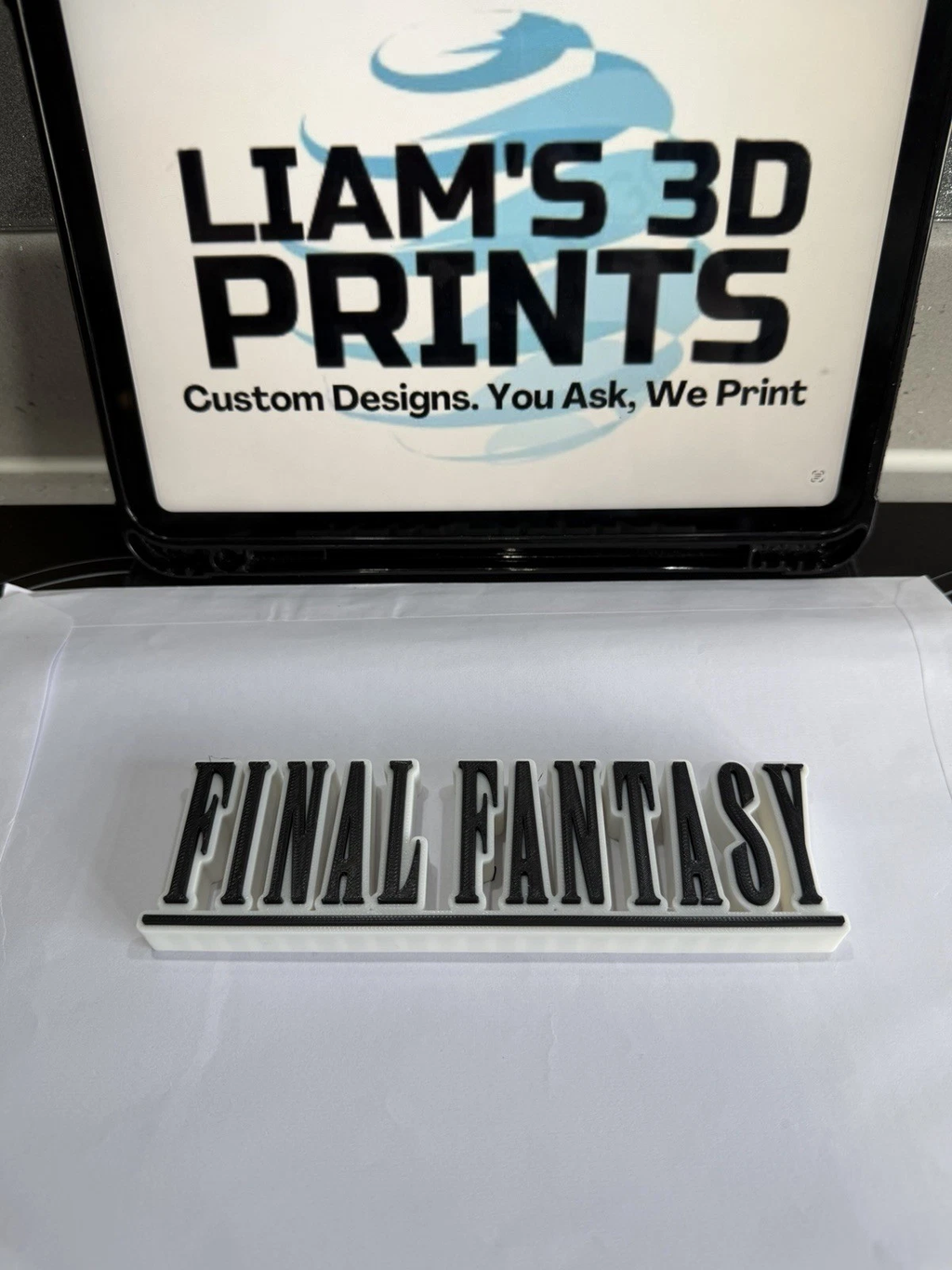 Decorative Final Fantasy Game Standing Room Sign Display Logo Gaming