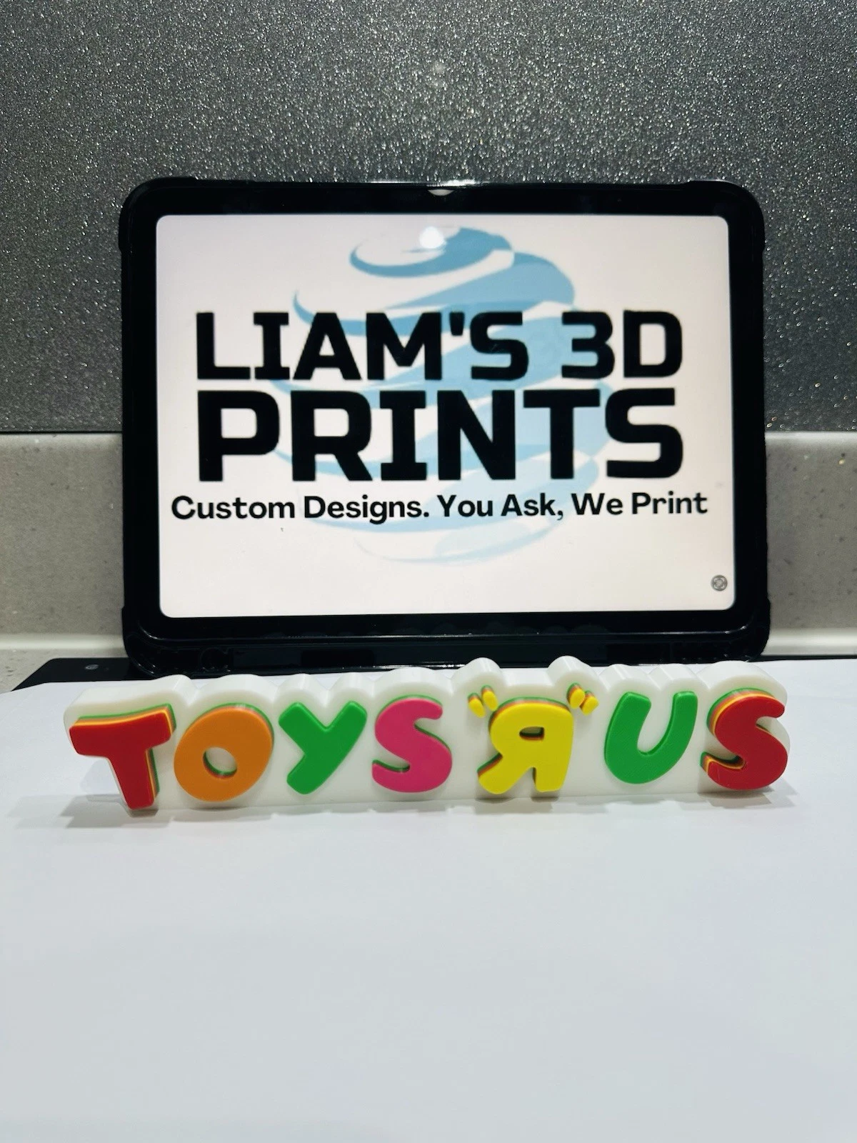 Decorative Toys R Us Retro Logo Sign Display Toys Geoffrey Self Sanding