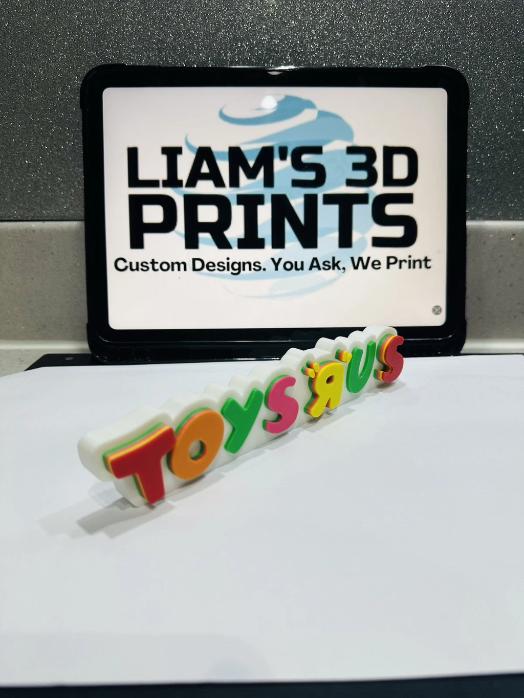 Decorative Toys R Us Retro Logo Sign Display Toys Geoffrey Self Sanding