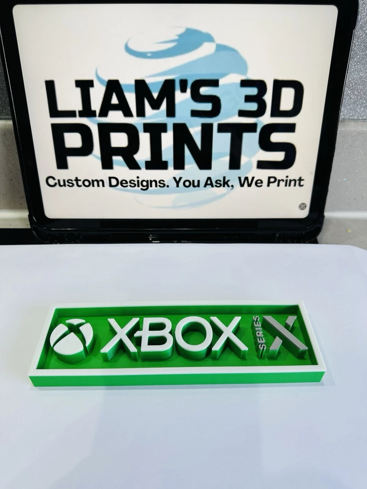 Decorative XBOX Series X Game Consoles Logo Box Sign Display 3D Print 2 Sizes