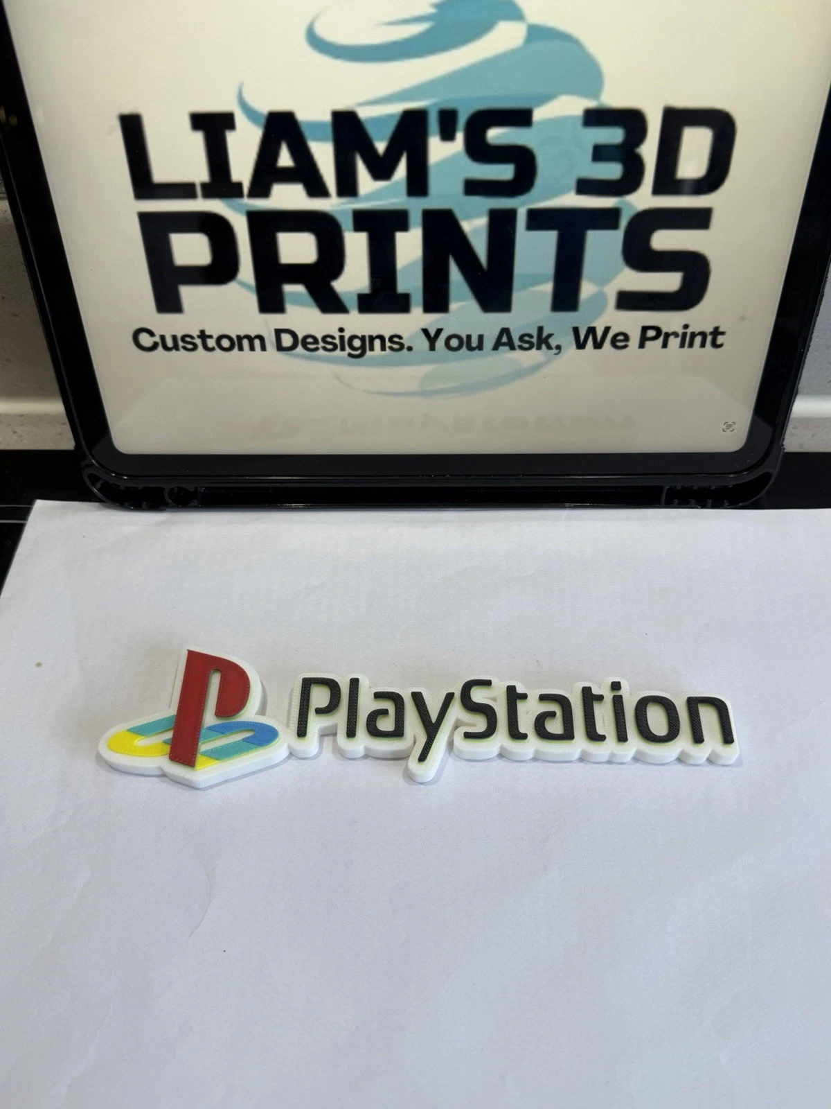 Decorative PlayStation Ps5 Word Logo Room Sign Display Sony