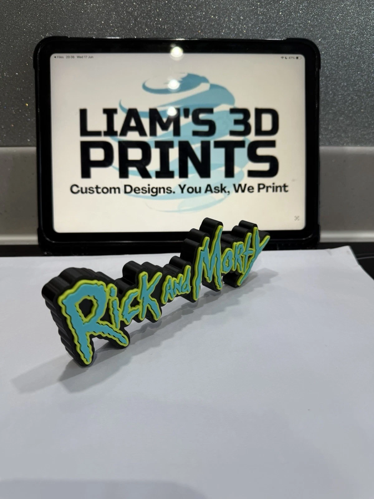 Decorative Rick And Morty TV Cartoon logo Sign Display Pop