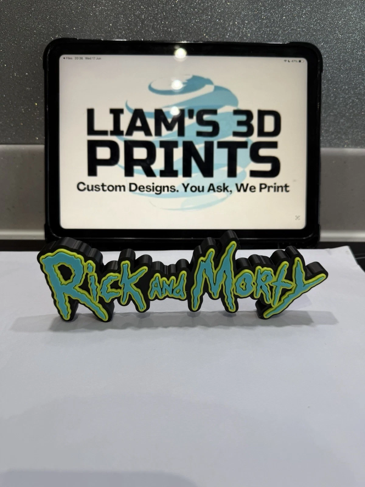 Decorative Rick And Morty TV Cartoon logo Sign Display Pop