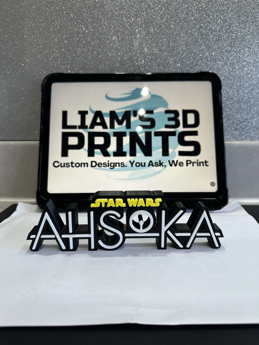 Decorative STAR WARS AHSOKA self standing logo display pops Sign Disney