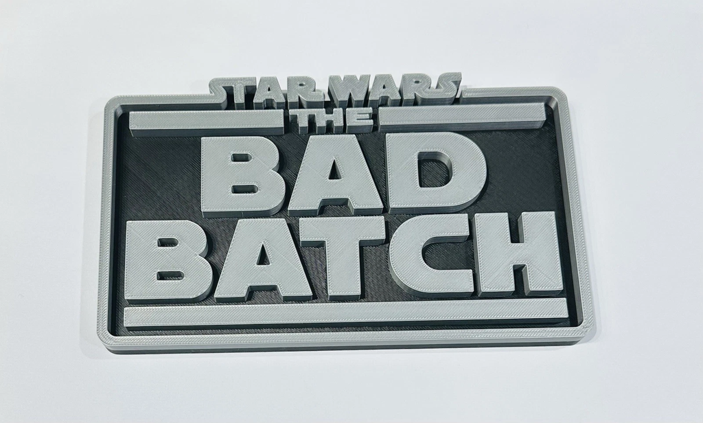 Decorative STAR WARS Bad Batch self standing logo display any colour