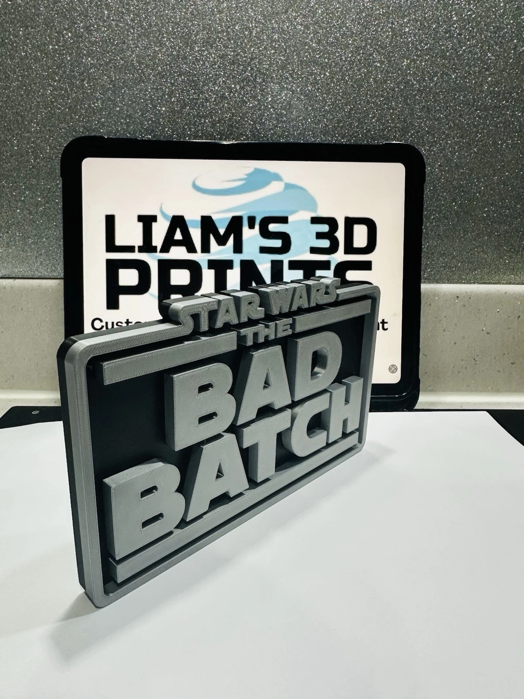 Decorative STAR WARS Bad Batch self standing logo display any colour