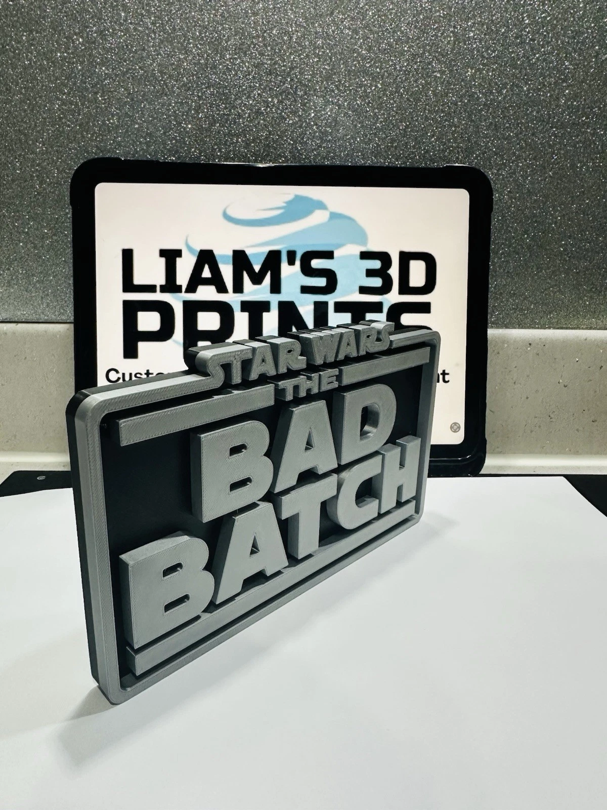 Decorative STAR WARS Bad Batch self standing logo display any colour