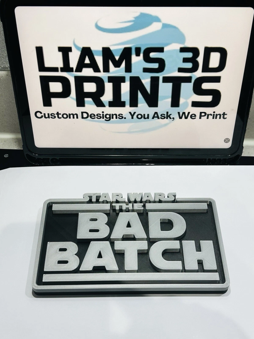 Decorative STAR WARS Bad Batch self standing logo display any colour