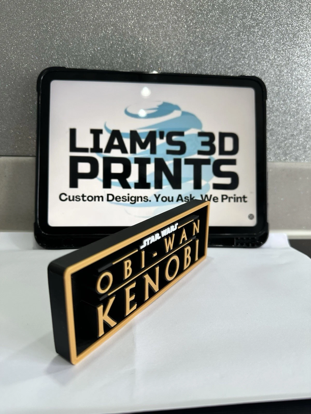 Decorative Star Wars Obi-Wan Kenobi Logo Sign Display Cinema S 17.5cm L 22cm