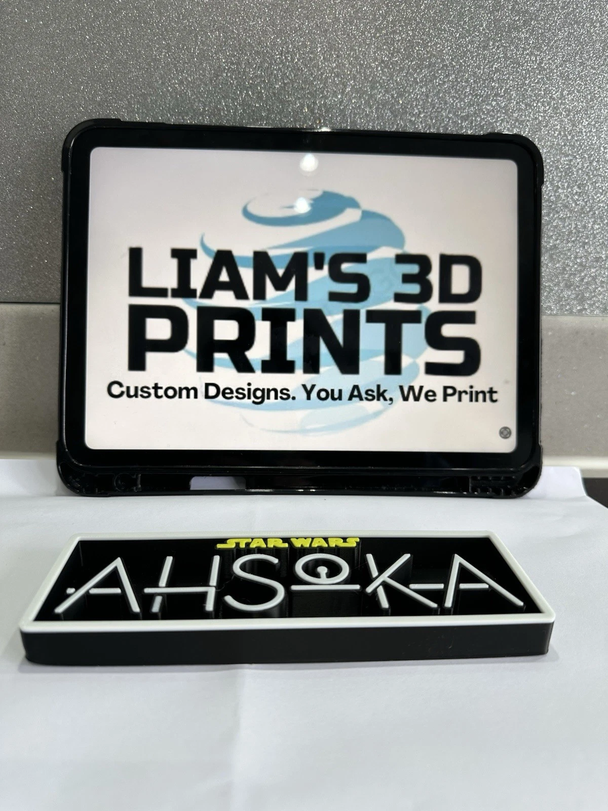 Decorative Disney Star Wars Ahsoka Film Logo Sign Display Cinema S 17.5cm L 22cm