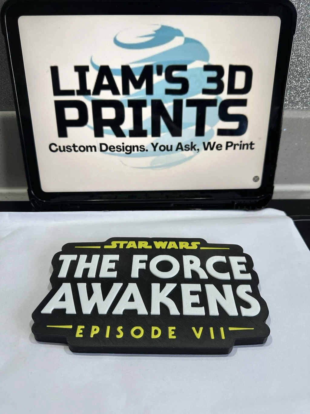 Decorative STAR WARS The Force Awakens Disney Film Sign logo display pops