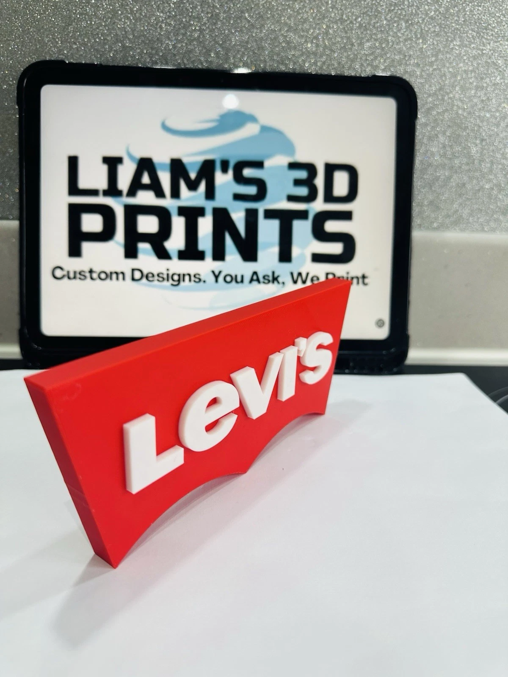 Decorative designer Levi's Levis logo Sign Display Clothing 3D
