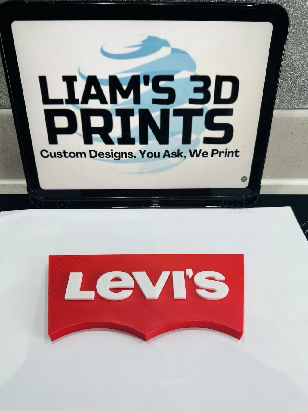 Decorative designer Levi's Levis logo Sign Display Clothing 3D