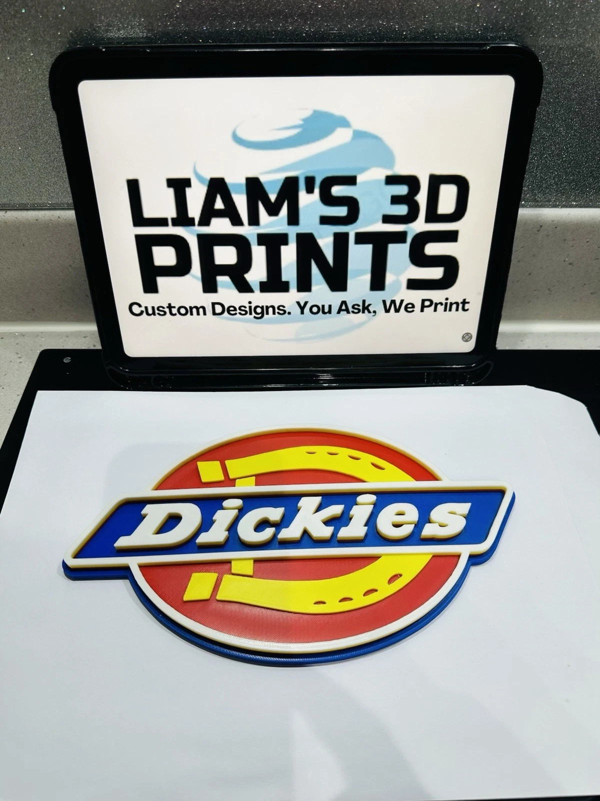 Decorative designer Dickies logo Sign Display Clothing 3D Wall Plaque