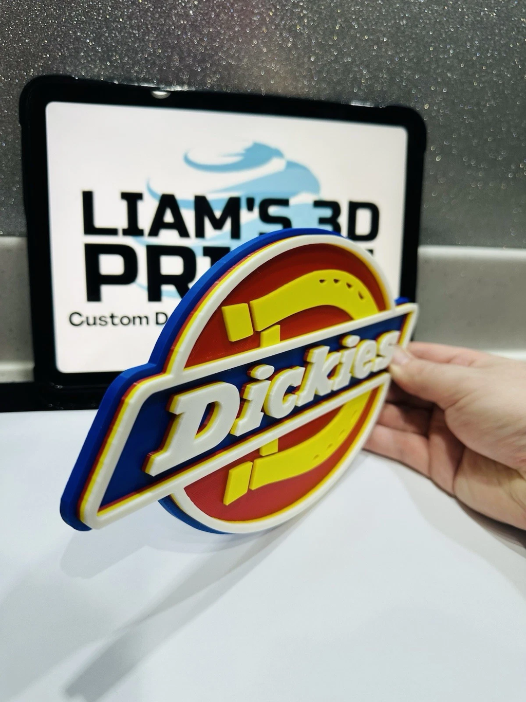 Decorative designer Dickies logo Sign Display Clothing 3D Wall Plaque