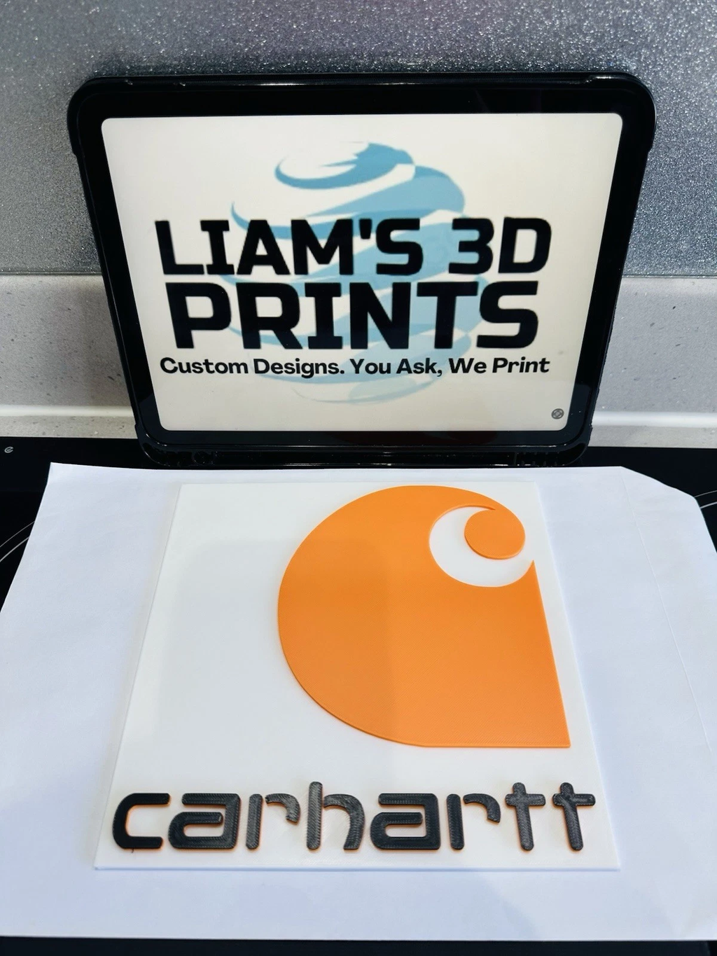 Decorative designer Carhartt logo Sign Display Clothing 3D Wall Plaque