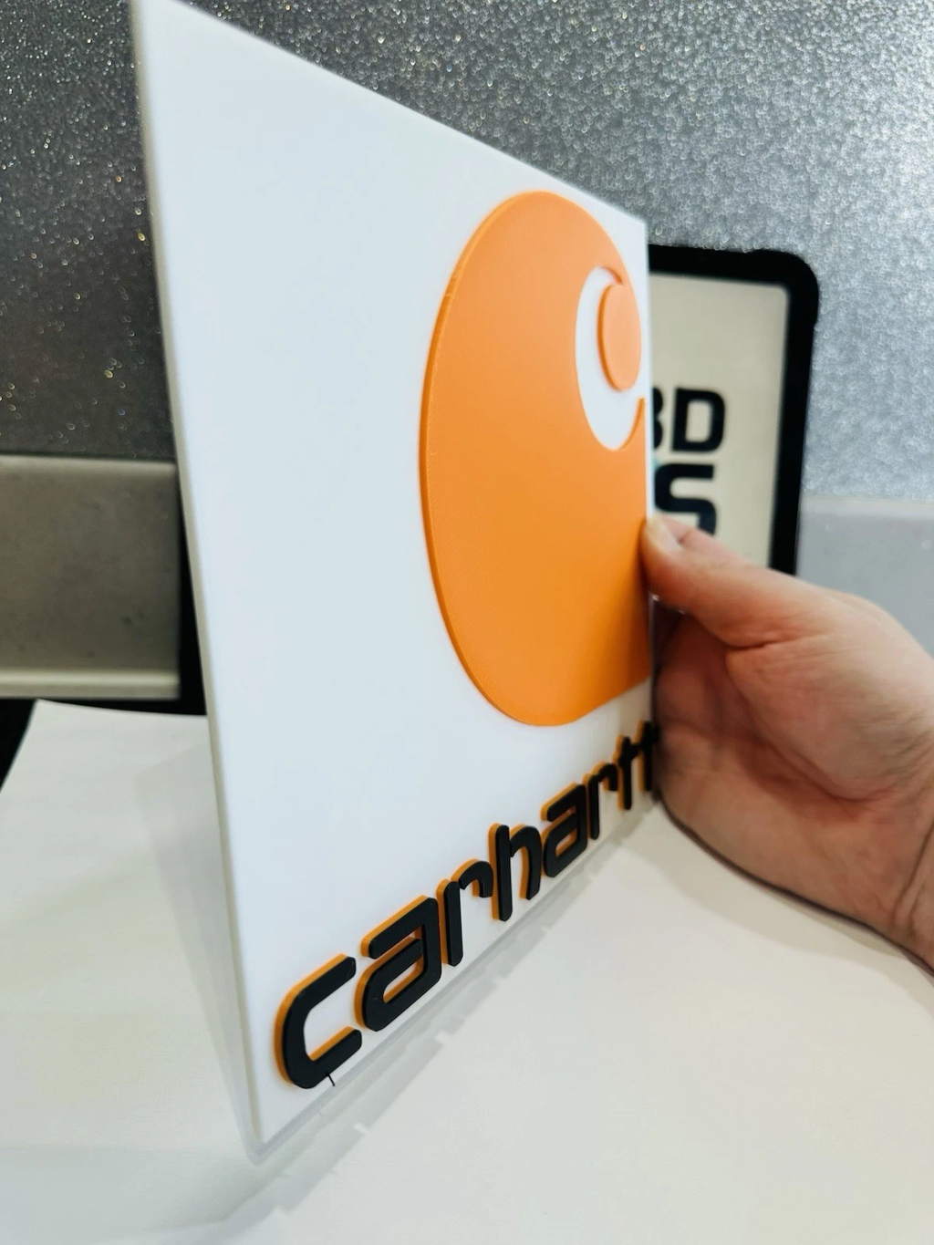 Decorative designer Carhartt logo Sign Display Clothing 3D Wall Plaque