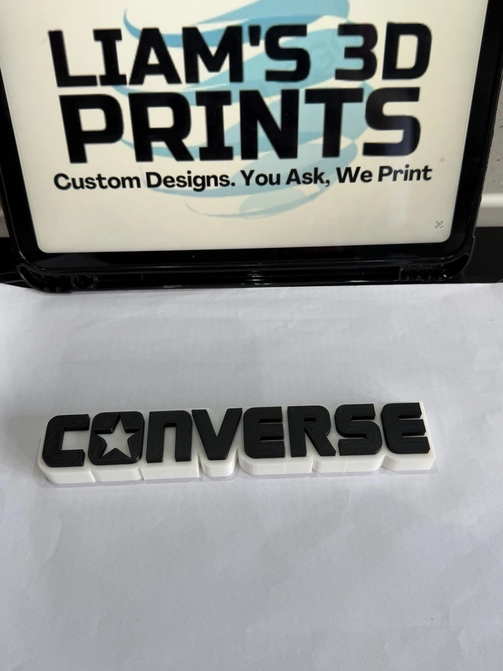 Decorative designer Converse logo Sign Display Clothing 3D Trainers Shoes