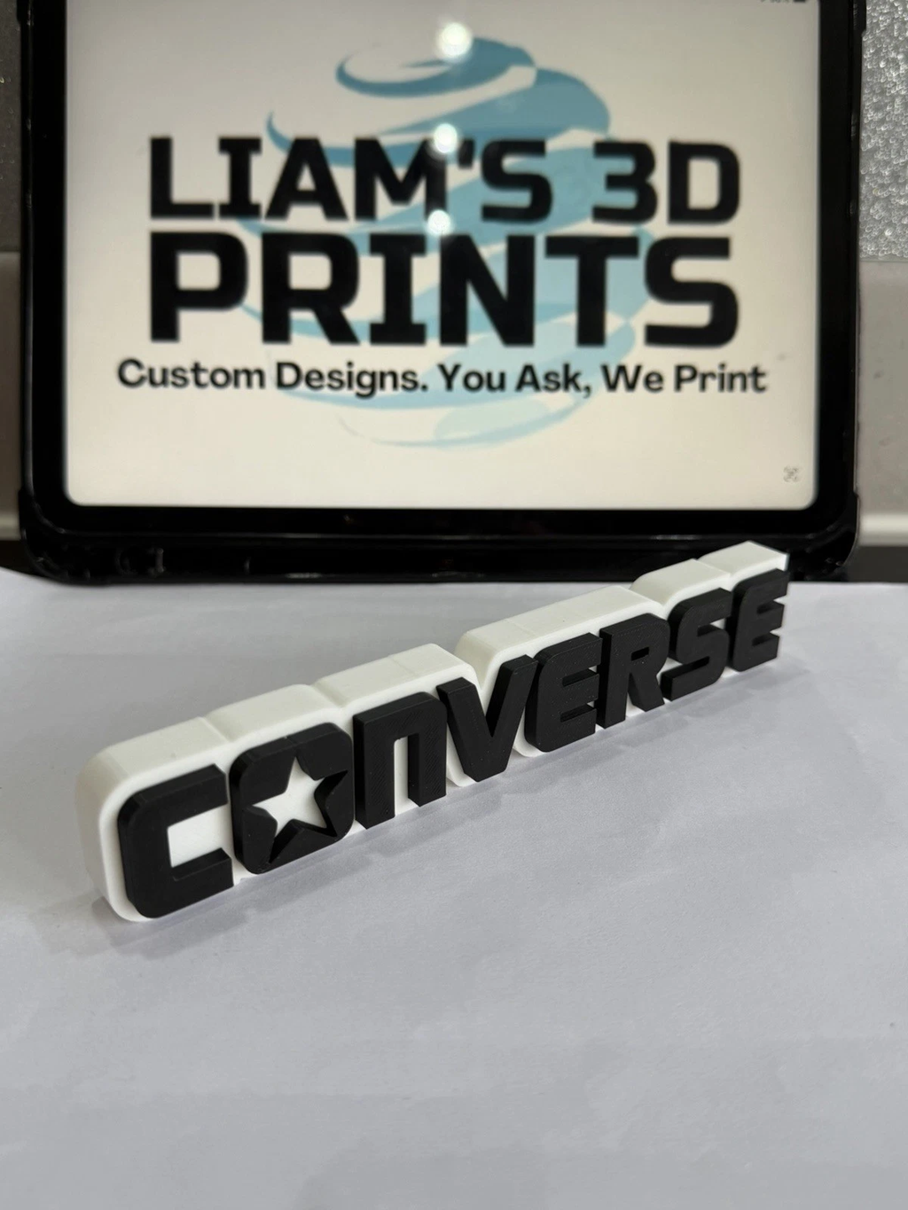 Decorative designer Converse logo Sign Display Clothing 3D Trainers Shoes