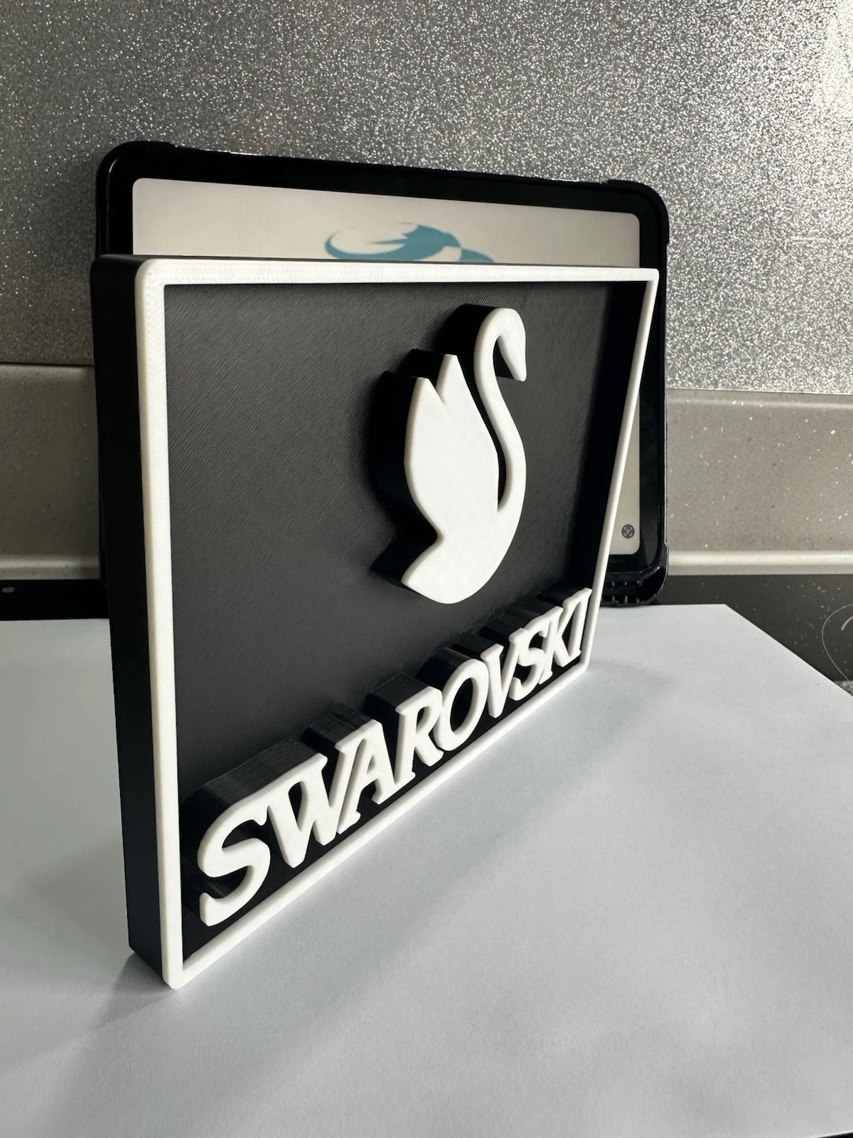 Decorative Designer Swarovski crystal logo Sign Display 2 colour choice Mancave