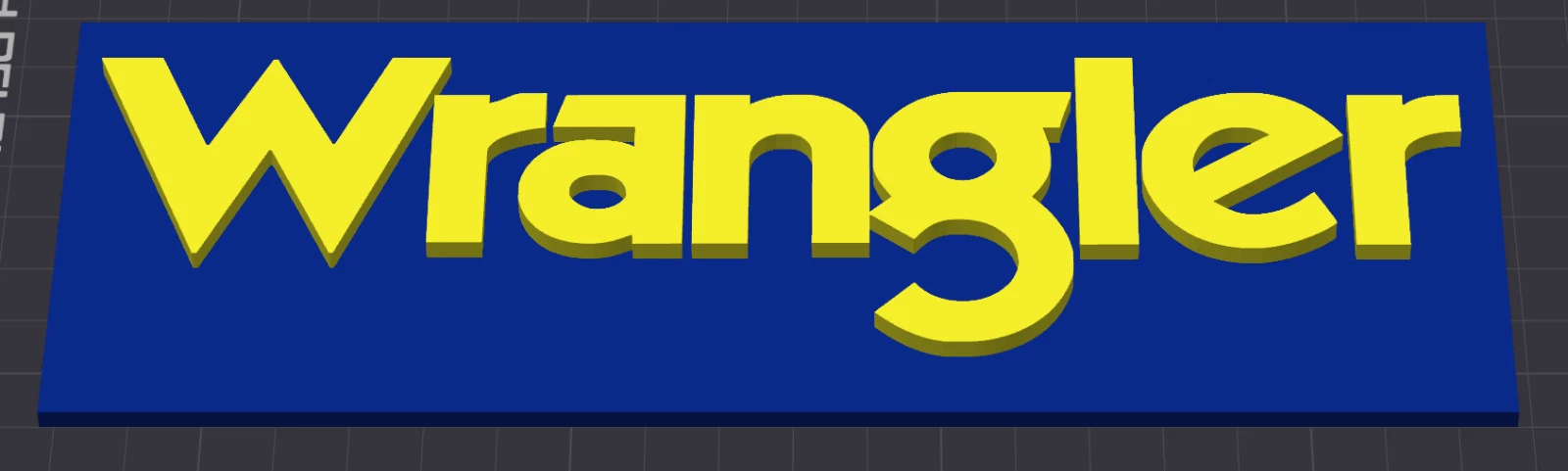 Decorative designer Wrangler logo Sign Display Clothing 3D Wall Plaque