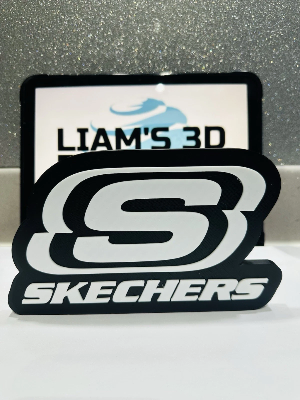 Decorative designer Sketchers Shoes logo Sign Display Clothing 3D