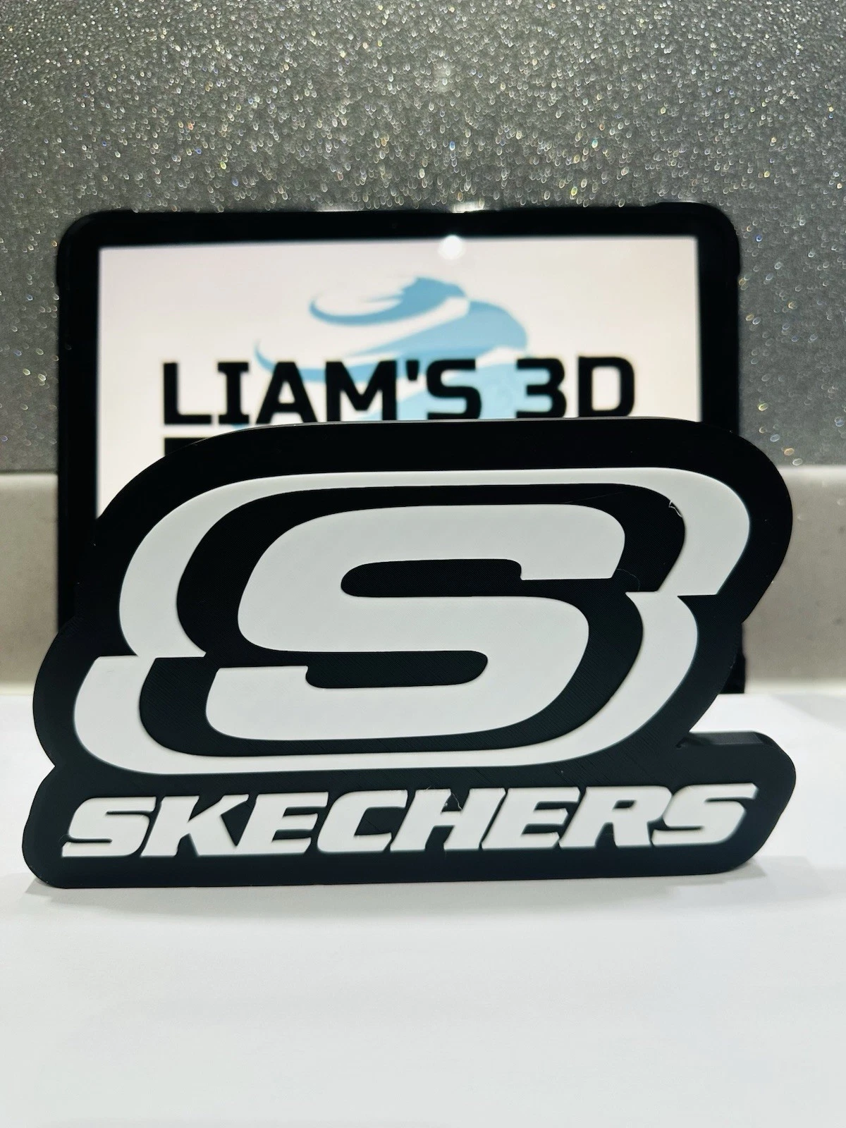 Decorative designer Sketchers Shoes logo Sign Display Clothing 3D