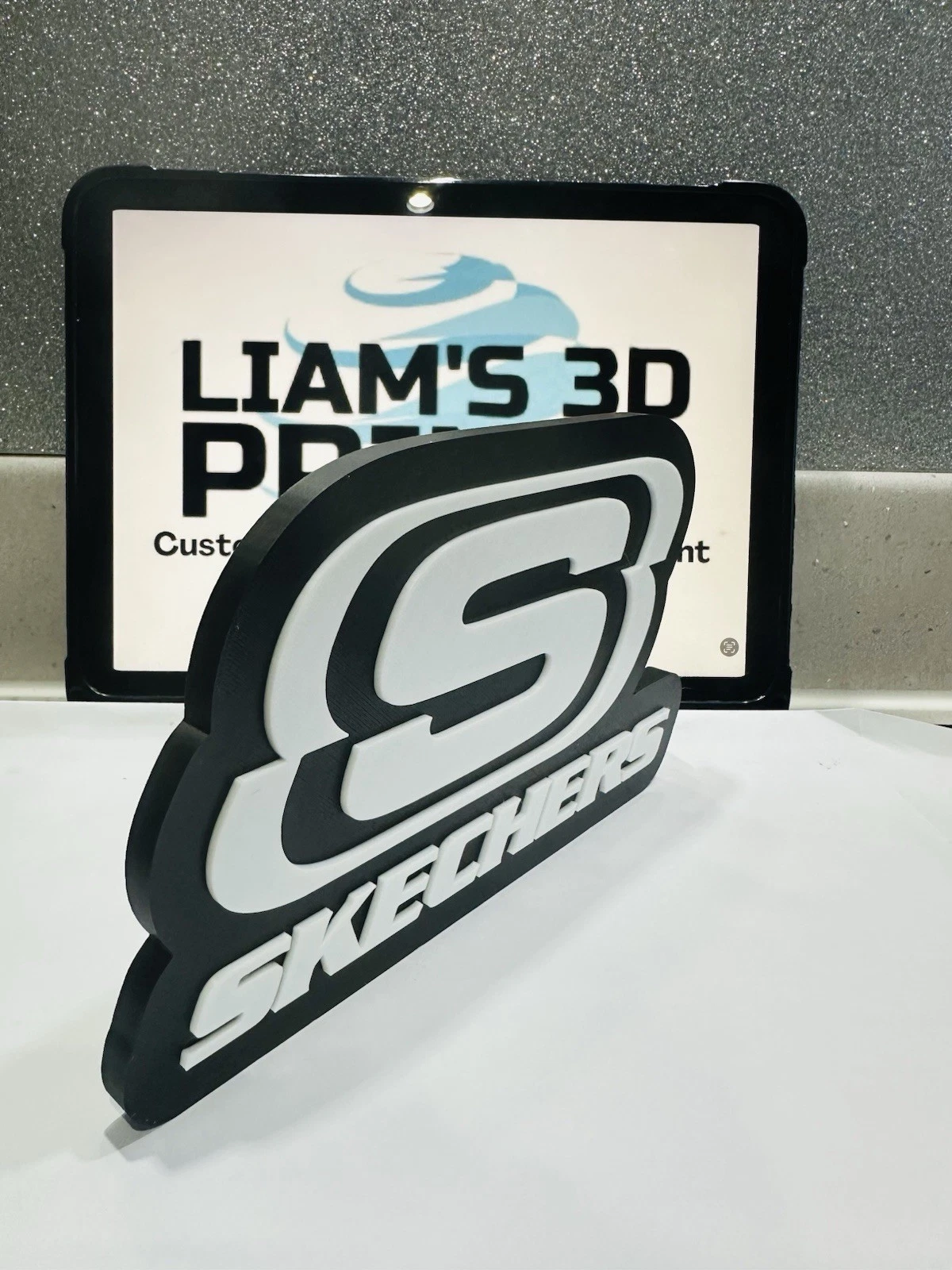 Decorative designer Sketchers Shoes logo Sign Display Clothing 3D