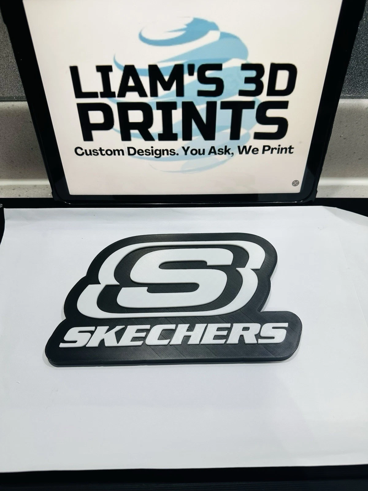 Decorative designer Sketchers Shoes logo Sign Display Clothing 3D