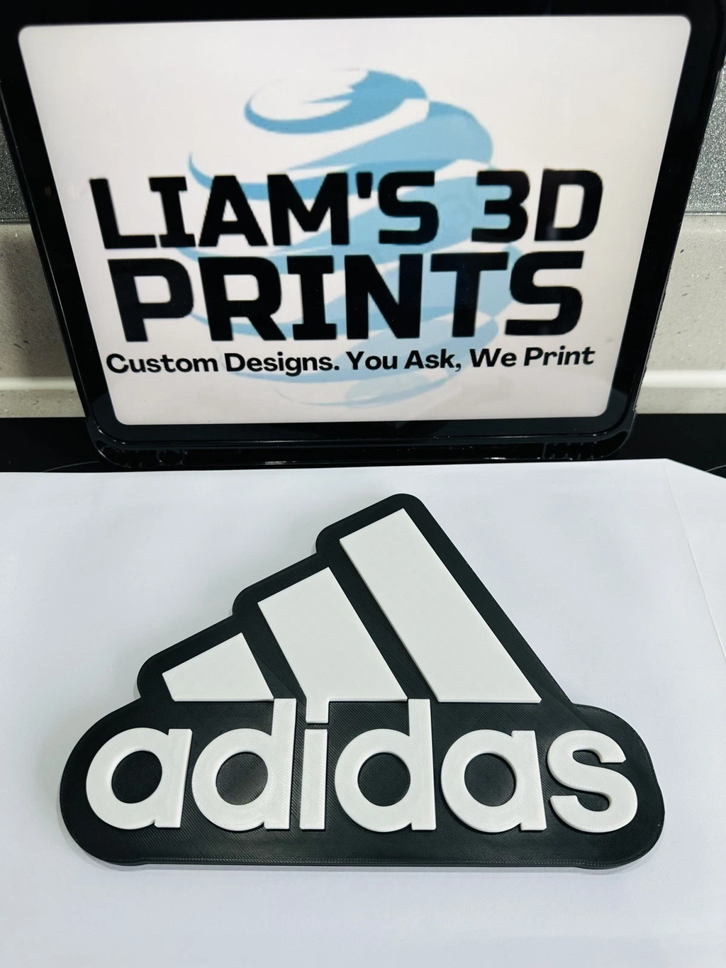 Decorative designer Adidas 3 Stripes logo Sign Display Clothing 3D