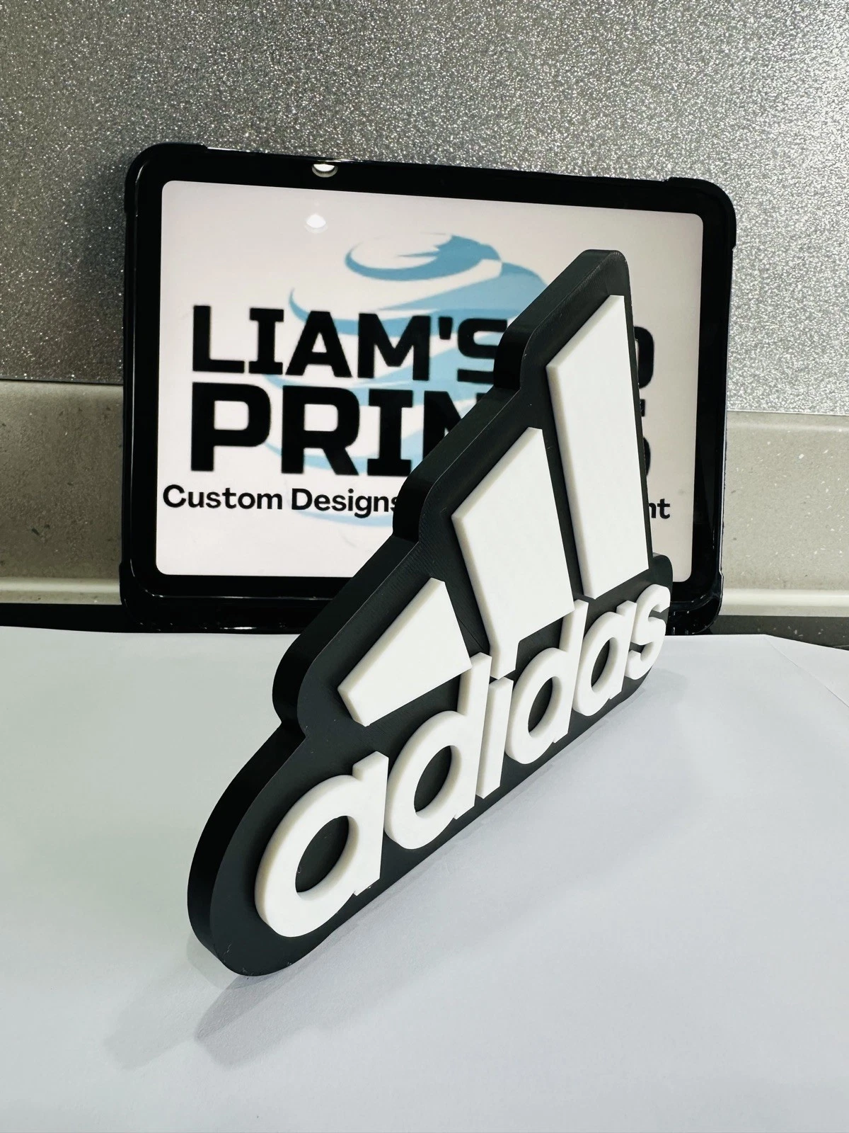 Decorative designer Adidas 3 Stripes logo Sign Display Clothing 3D