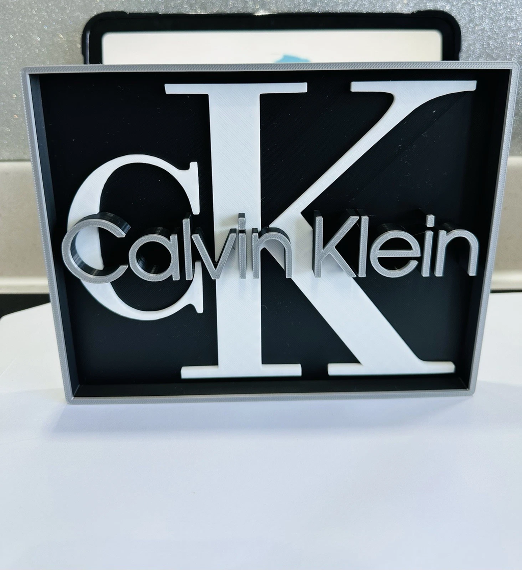 Decorative Designer CK Calvin Klein logo Sign Display Mancave