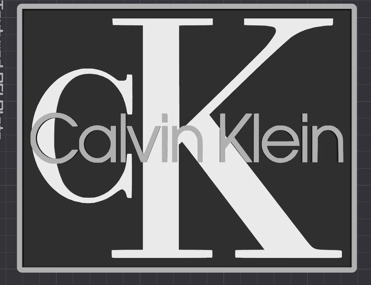 Decorative Designer CK Calvin Klein logo Sign Display Mancave