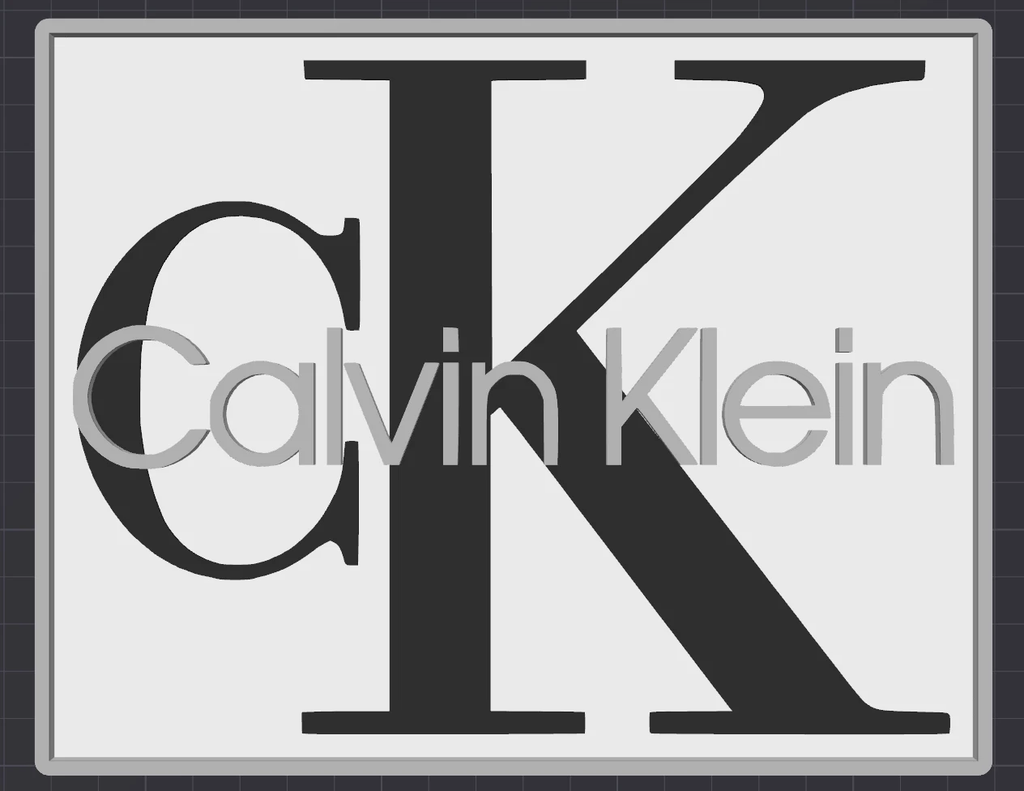 Decorative Designer CK Calvin Klein logo Sign Display Mancave