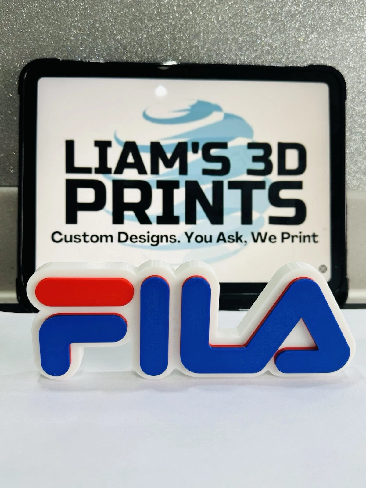 Share Decorative designer Fila Retro logo Sign Display Clothing 3D