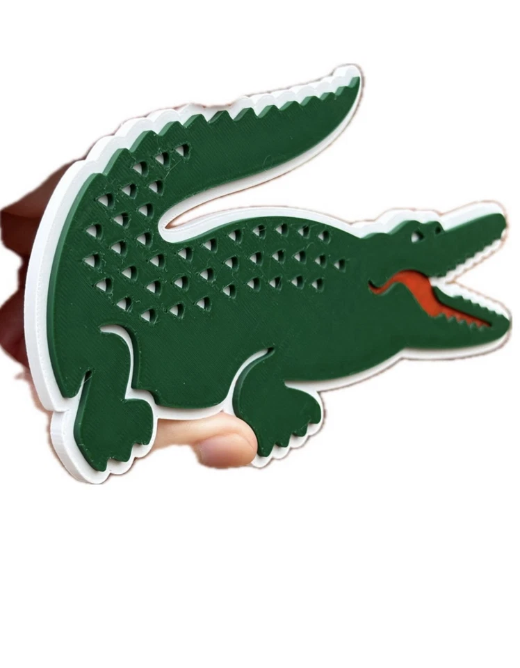 Decorative Designer Lacoste logo Sign Display two sizes small 16cm Large 25cm