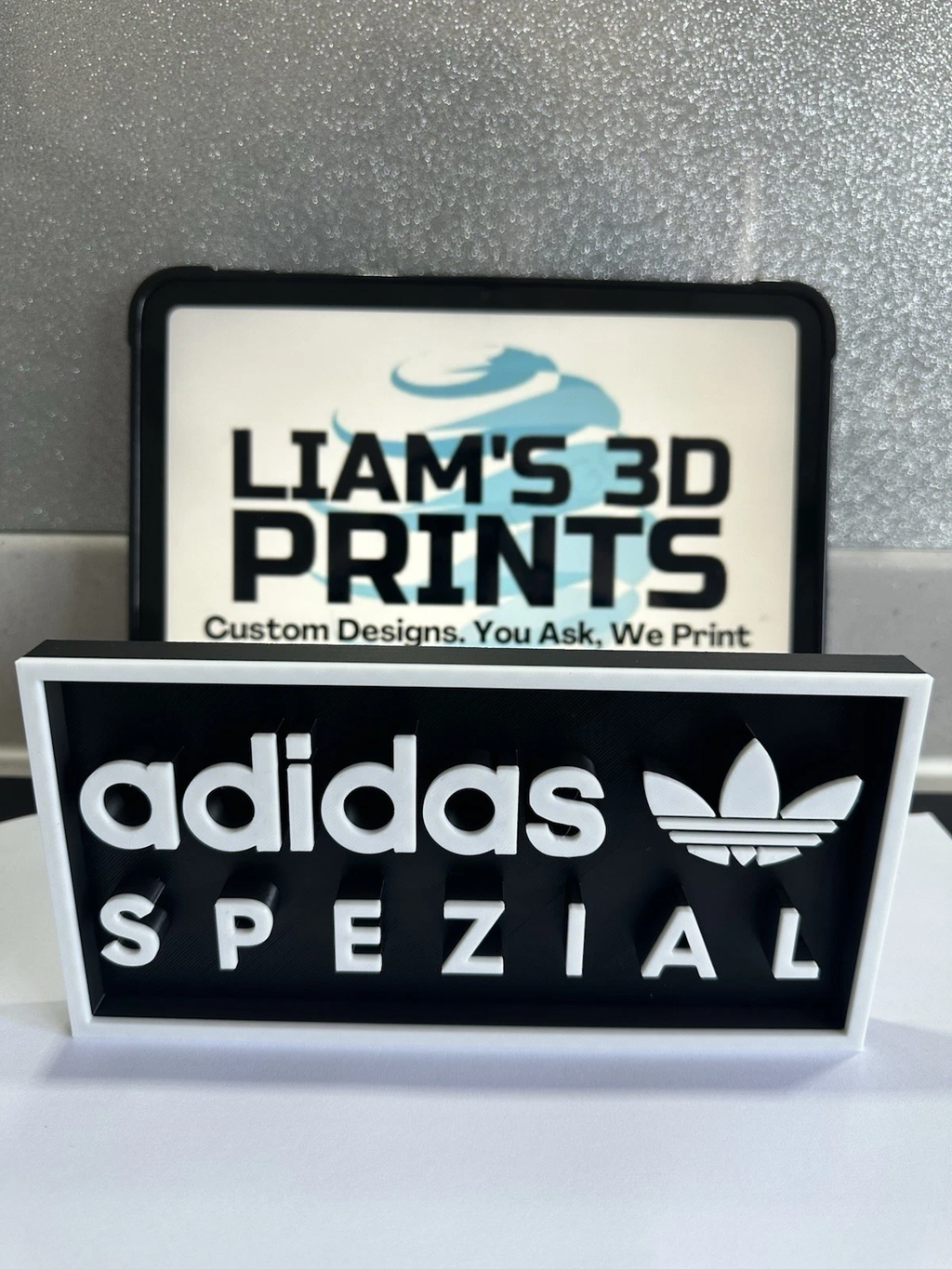 Decorative designer adidas spezial Box logo Sign Display Watch 20cm