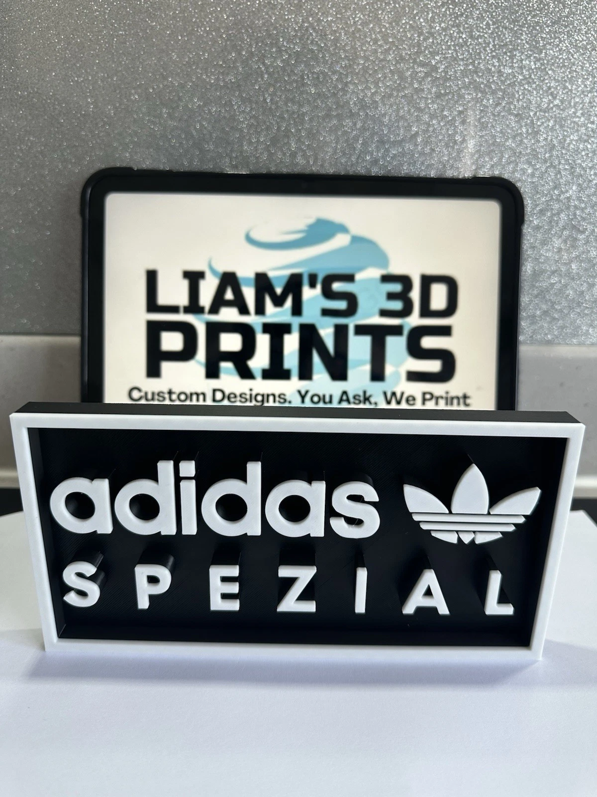 Decorative designer adidas spezial Box logo Sign Display Watch 20cm