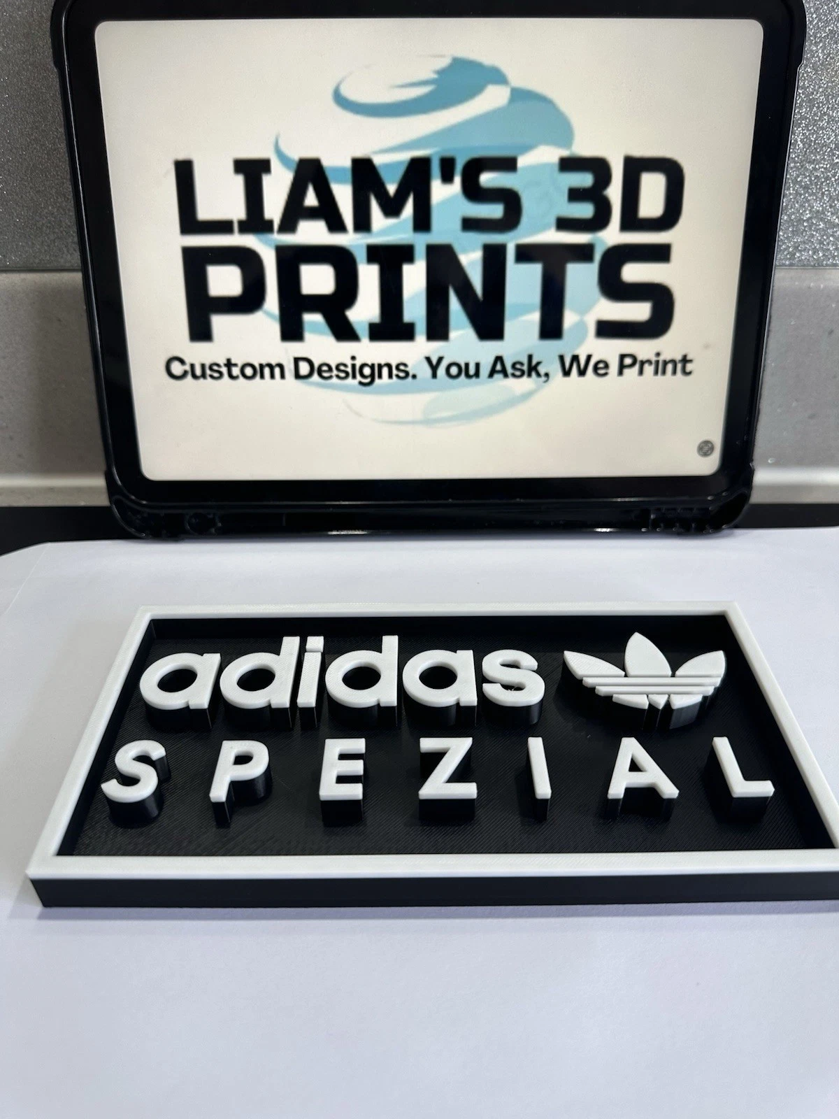 Decorative designer adidas spezial Box logo Sign Display Watch 20cm