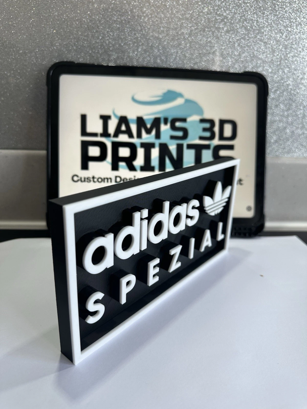 Decorative designer adidas spezial Box logo Sign Display Watch 20cm