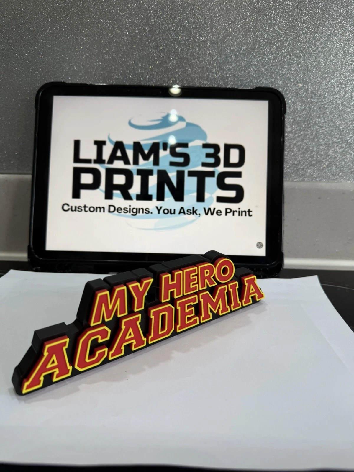 Decorative My Hero Academia MHA Logo Anime Self Standing TV Pops